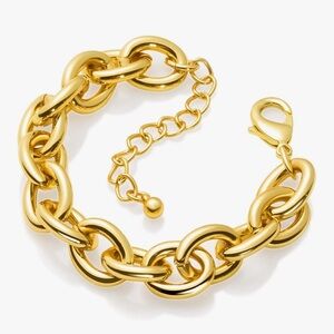 NEW 14k Gold Plated Elegant Gold Chain Bracelet